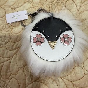 Kate Spade New York Frosty Penguin Key Chain Bag Charm